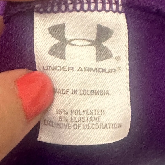 Under Armour Size Small Hooded Sleeveless Athletic Tennis Dress Purple Pink - Picture 6 of 8